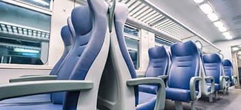 Transport interiors - automotive seat padding, roof liners, aircraft curtains