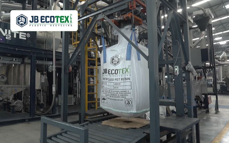 packing of recycled pet resin