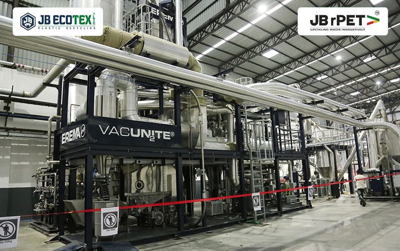 Vacunite machine for food grade pet flakes