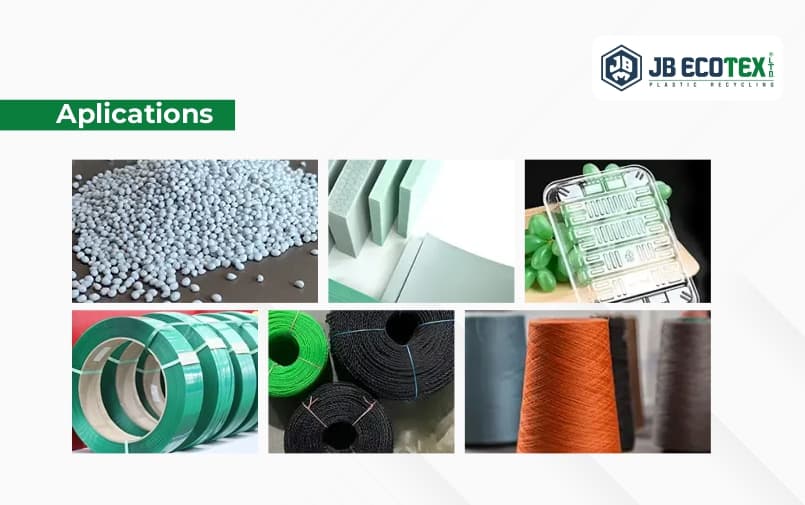 Application of hot washed rpet flakes