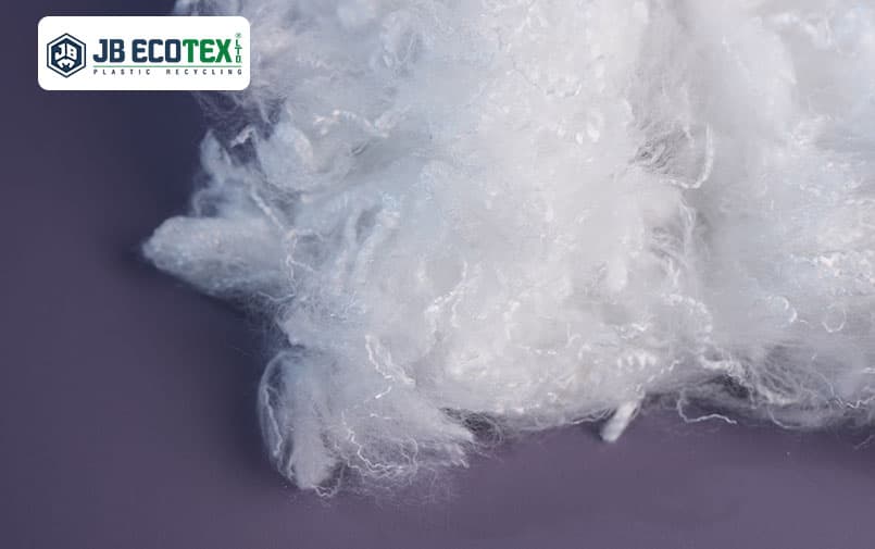 Recycled polyester staple fiber