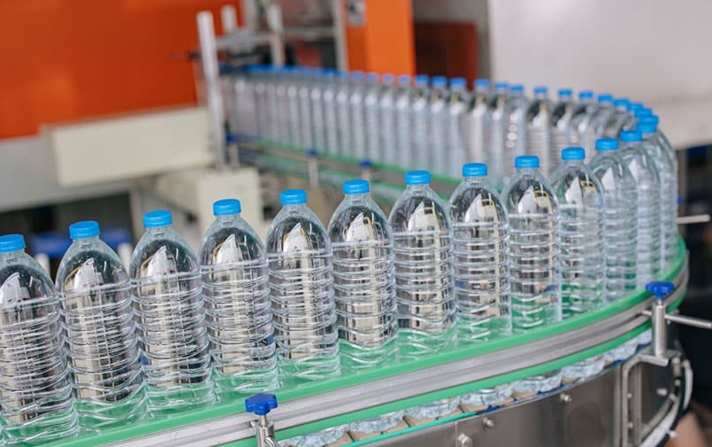 Plastic water bottle