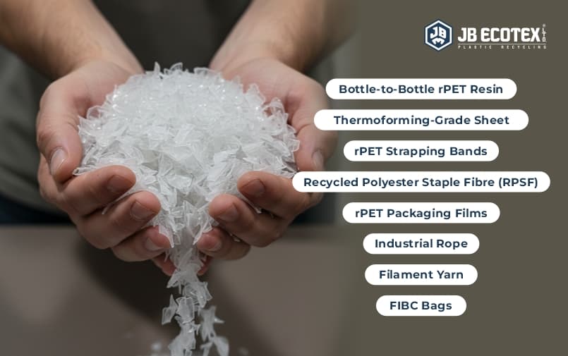 PET Flakes Application