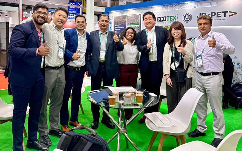 Showcasing FSSAI & US-FDA Approved rPET Resins at Drinktec India Event