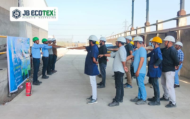 Safety Day Week Celebration at B2B, JB Ecotex Ltd