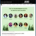 Top 10 Environmentalists to watch out in 2023 – aninews