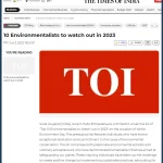 Top 10 Environmentalists to watch out in 2023 – timesofindia