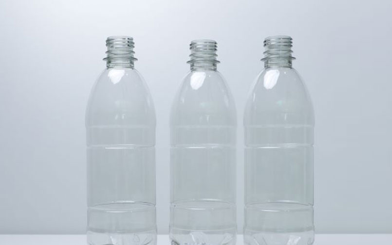 Recycled plastic bottles